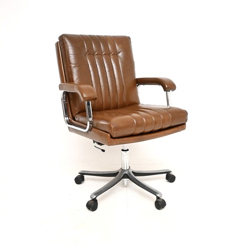 Vintage leather and chrome - and,