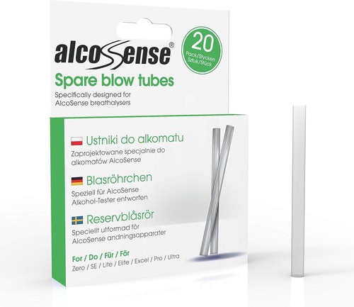 Breathalyser blow tubes 1 - 20, (1