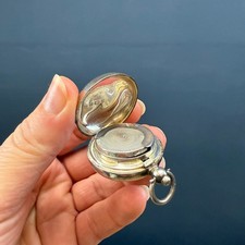 ANTIQUE 1900 EDWARDIAN STERLING SILVER SAMUEL M. LEVI BIRMINGHAM SOVEREIGN CASE