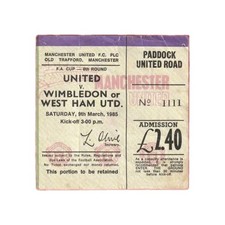 Rare Manchester United Vs West