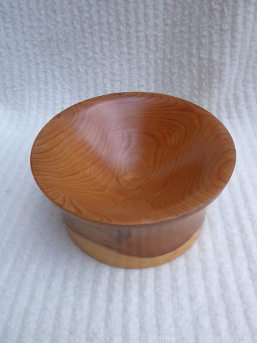 Unique hand turned wood bowl - hand,