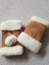 Sheepskin Fingerless Mittens