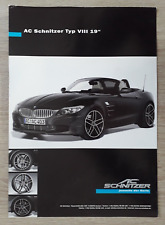 AC Schnitzer BMW Type VIII 19" Alloy Wheel Brochure / Leaflet 2010