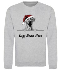 RHODESIAN RIDGEBACK Personalised Christmas Dog Sweatshirt Adults Kids Jumper
