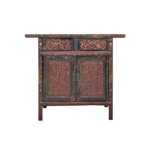 Distressed vintage red brown - distressed,