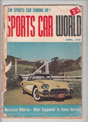 April 1958 sports car world - sports,