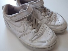 Boys Nike Trainers Size 11 Infant White leather AF1 kIds Unisex