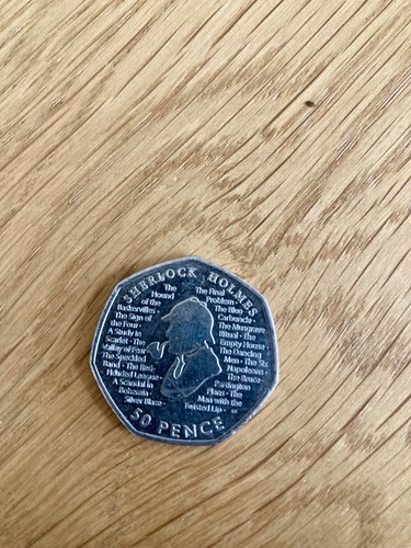 2019 sherlock holmes 50p fifty - holmes,