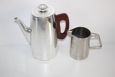Sona J121 Retro vintage Coffee Pot percolator chrome with Milk Frothing Jug