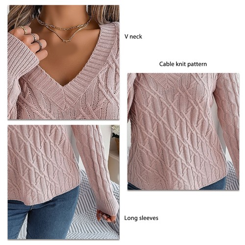 Women long sleeve neck - sleeve, v