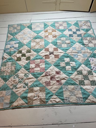 Patchwork lap quilt handmade - lap,