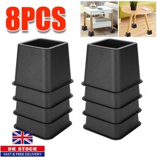 8pcs 4''Heavy-Duty Bed Chair Risers Elephant-Feet Stable Non-Slip Lift Furniture