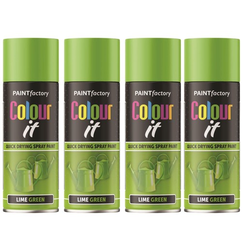Lime green gloss spray - 4x,