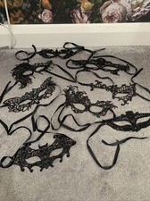 8x Masquerade Eye Mask Black
