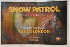 Snow Patrol Live Tour Date O2 2025 Advert News Ad Small Poster Clipping 10x7”