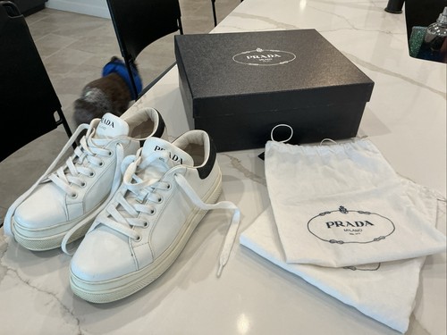 Prada women white sneakers - prada, women’s