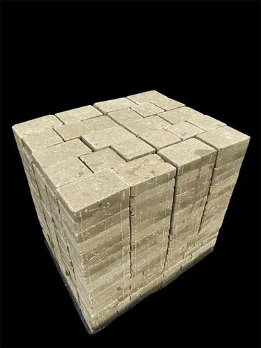 Buff block paving - paving, small