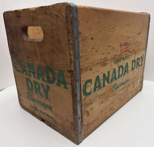 Vintage heavy wood soda - wood, crate