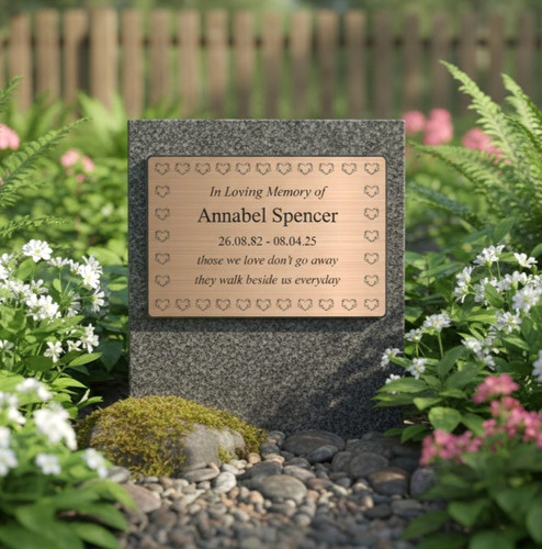 Memorial plaque bench - memorial,
