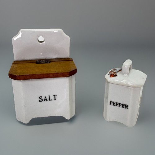 Antique german salt cellar box - german,