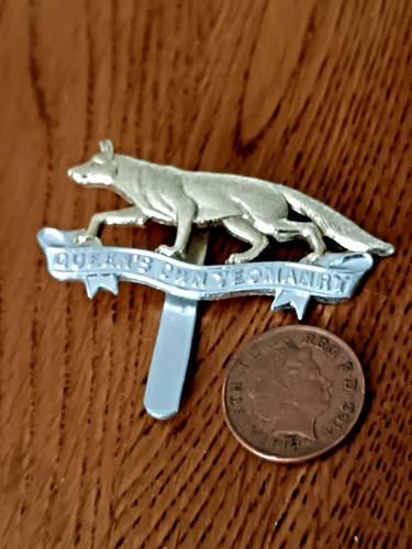 Queens own yeomanry anodised - queens,