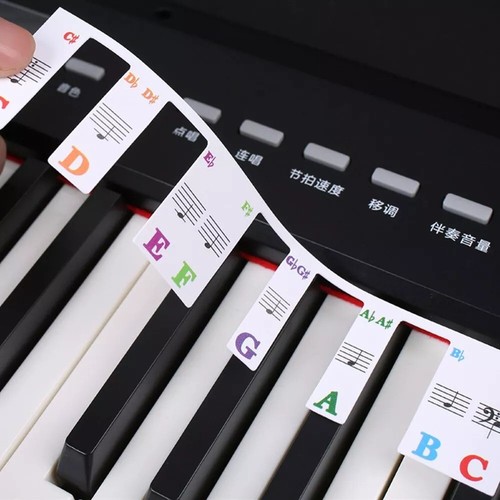 Removable piano keyboard note - removable,