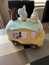 Disney Mickey Mouse Ice Cream Truck / Van Soft Toy Removable Ice Creams Lollies