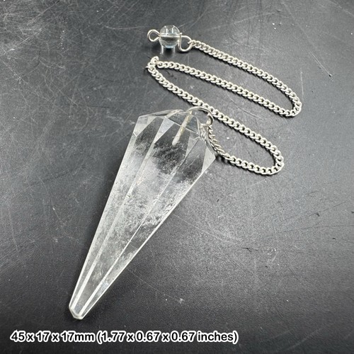 Clear quartz pendulum natural - clear,