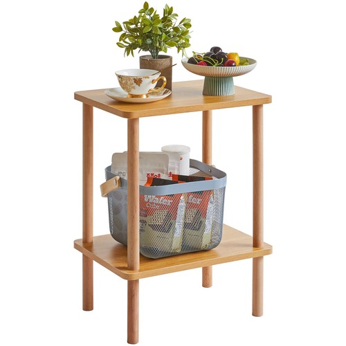 Tier side table wood end - side,