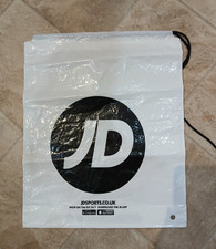 RETRO DOUBLE SIDED  JD SPORTS DUFFLE DRAWSTRING GYM BAG USED COLLECTABLE