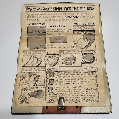 Goldfold callsheet wallet - goldfold,