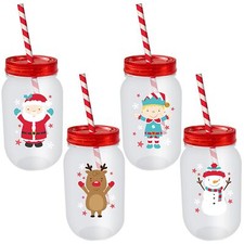 Christmas Mason Jar Drinking