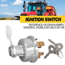 Universal Tractor Plant Ignition Switch Fits Massey Ferguson Jcb As 35670