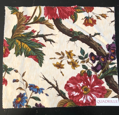 Quadrille arbre fleuri toile - arbre,