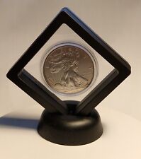 7X7X2 cm BLACK DISPLAY, FLOATING FRAME, 3D FRAME, COIN DISPLAY