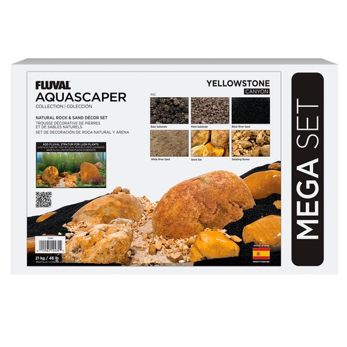 Fluval yellow stone rock - fluval,