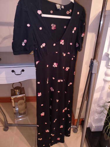 Asos dress black pink - asos, black,