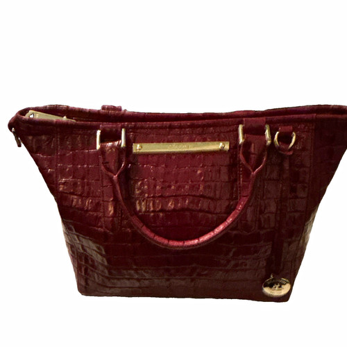 Brahmin burgundy croc embossed - burgundy,