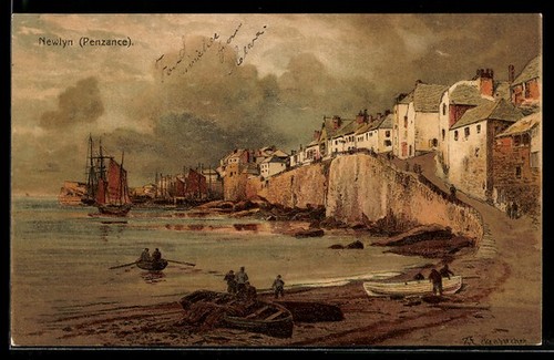 Newlyn penzance harbor with - /,