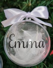 Personalised Christmas feather
