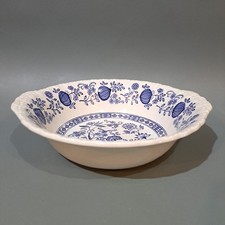 Enoch Wedgwood " Blue Onoin " Salad / Serving Bowl Blue Heritage China