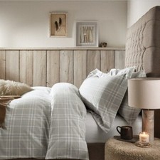 The White Company Oakham Check King Duvet Cover NEW