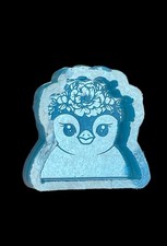 Cute penguin silicone mould for wax melts resin plaster clay & many more crafts