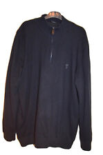 GOLFINO Navy Knitted Windproof/Lined Fitted Unisex Golf Jumper XXL