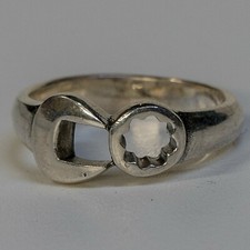 Spanner Tool Ring 925 solid silver Mechanic Builder Metal Biker Sizes M - Z.