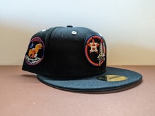 Lids HD 59Fifty Houston Astros Apollo 11 Black Gold UV Sold Out 7 5/8 Moon Man