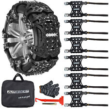 6PCS Snow Tyre Chain Car Truck SUV Anti-Skid Emergency ICE Winter Traction Belt