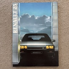 1986 RENAULT 25 Sales Brochure - V6 Turbo, V6 Inj, GTX GTS Boutique