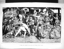 Old 1872 Scene Eton Harrow