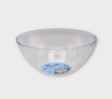 Clear Plastic Round Fluted